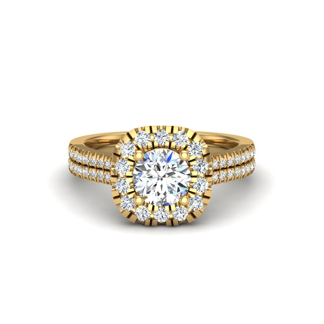 Piper Halo Engagement Ring